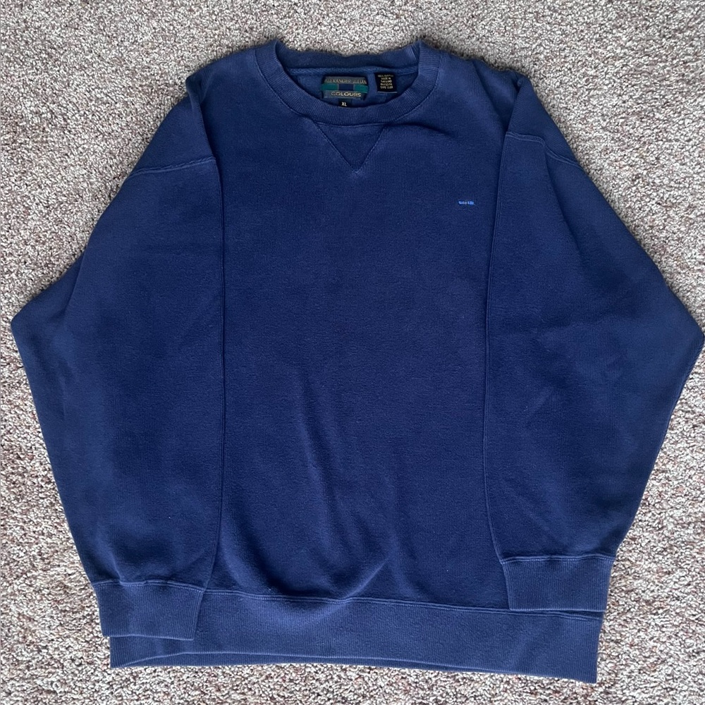 Vintage Navy Blue Alexander Julian Crewneck Sweater